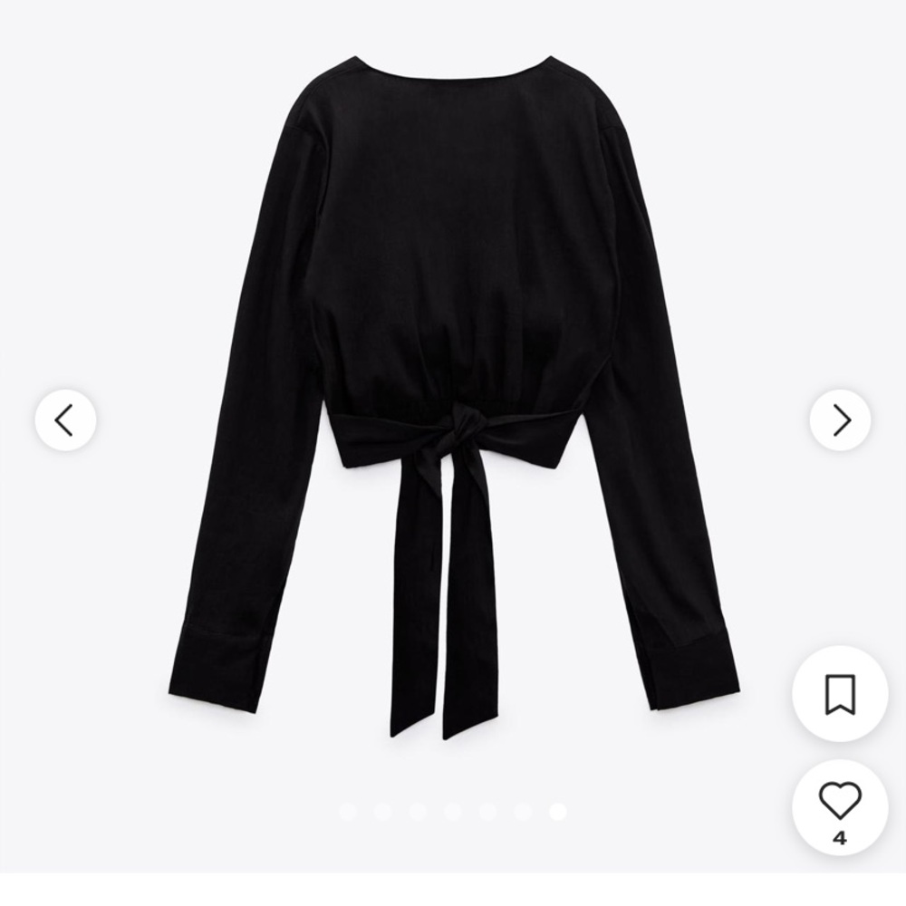 NWT Zara Crop Longsleeve Top